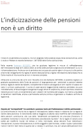 L'indicizzazione non è un diritto